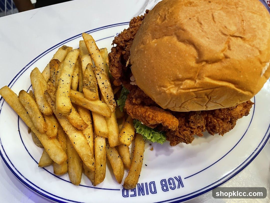 Fried Chicken Sandwich and Fries