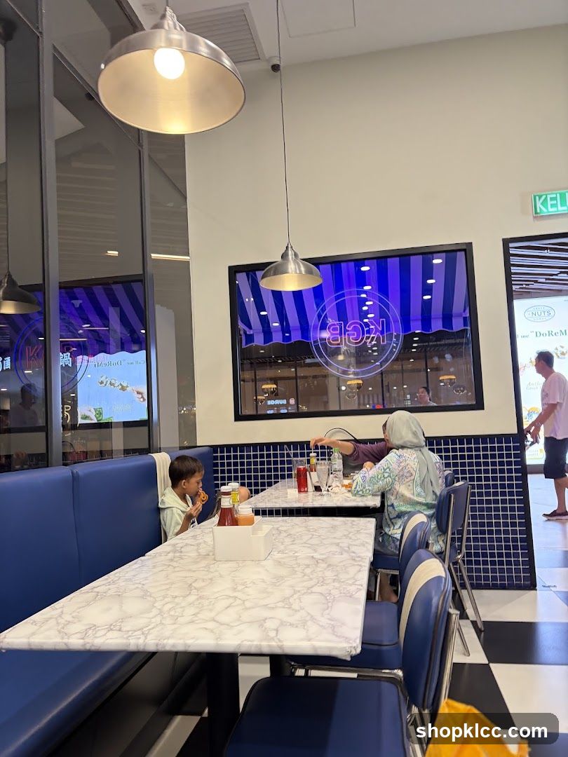 Diners at a Retro-Style Restaurant