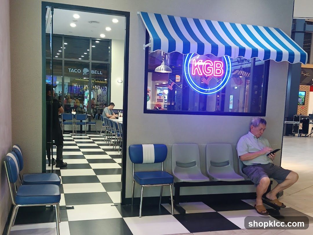 Diner with neon sign
