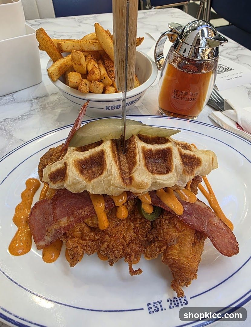 Chicken and Waffle Sandwich