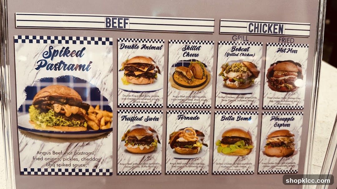 Beef and Chicken Menu