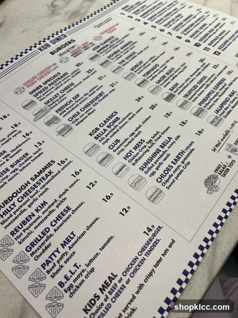 KGB DINER BURGERS
