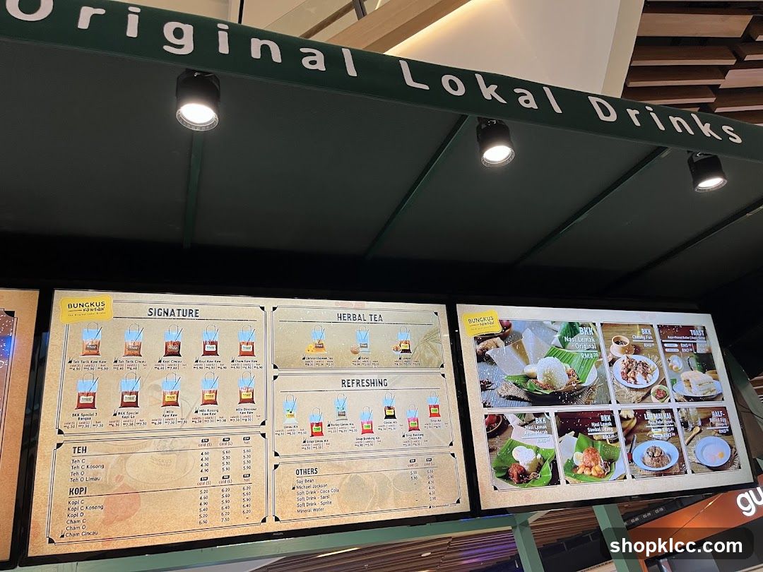 Original Lokal Drinks Menu