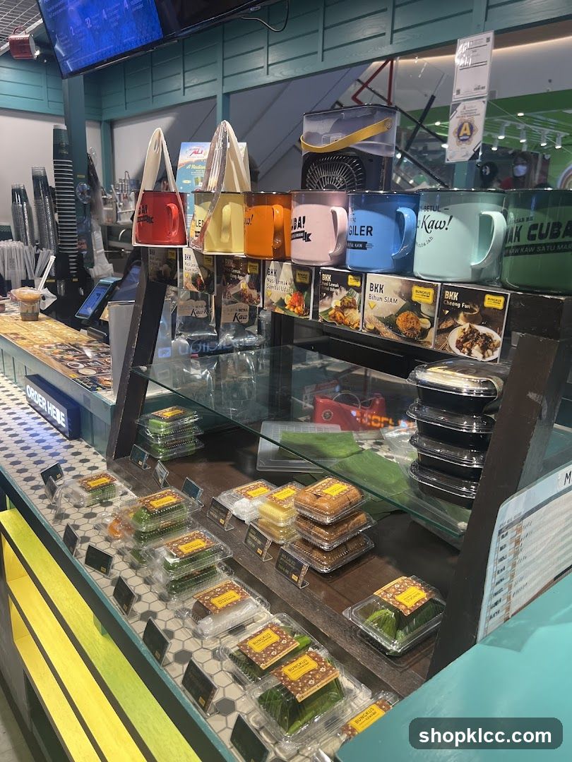 Food Display with Mugs and Snacks