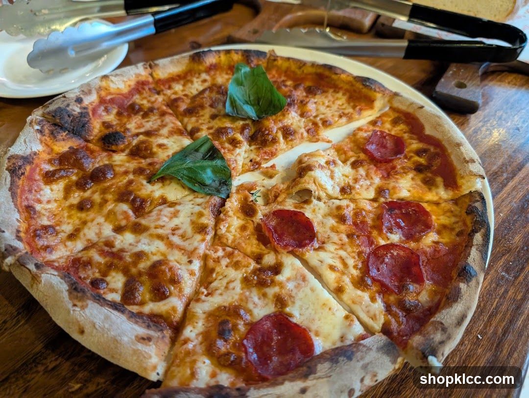 Pepperoni and Margherita Pizza