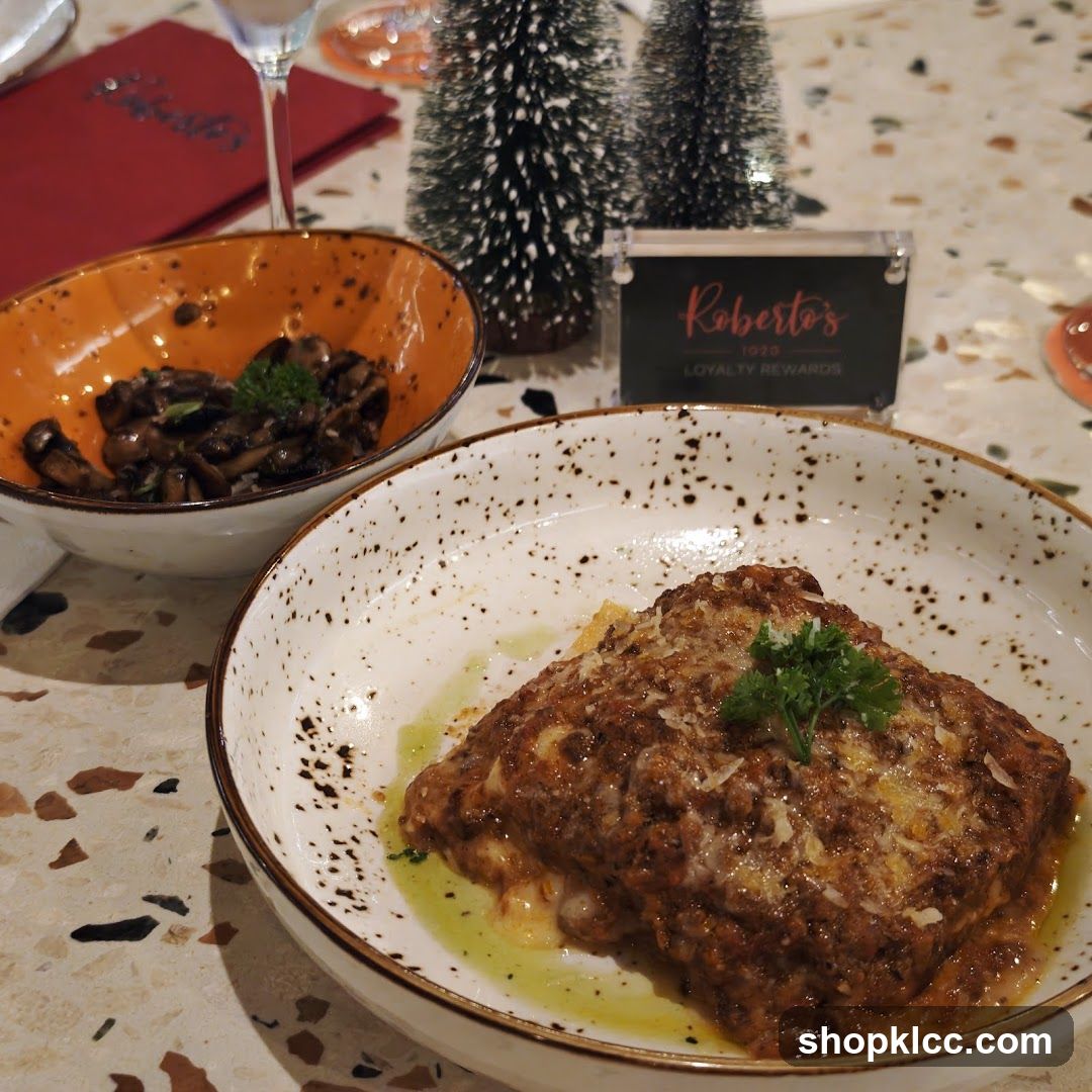 Lasagna and Mushrooms