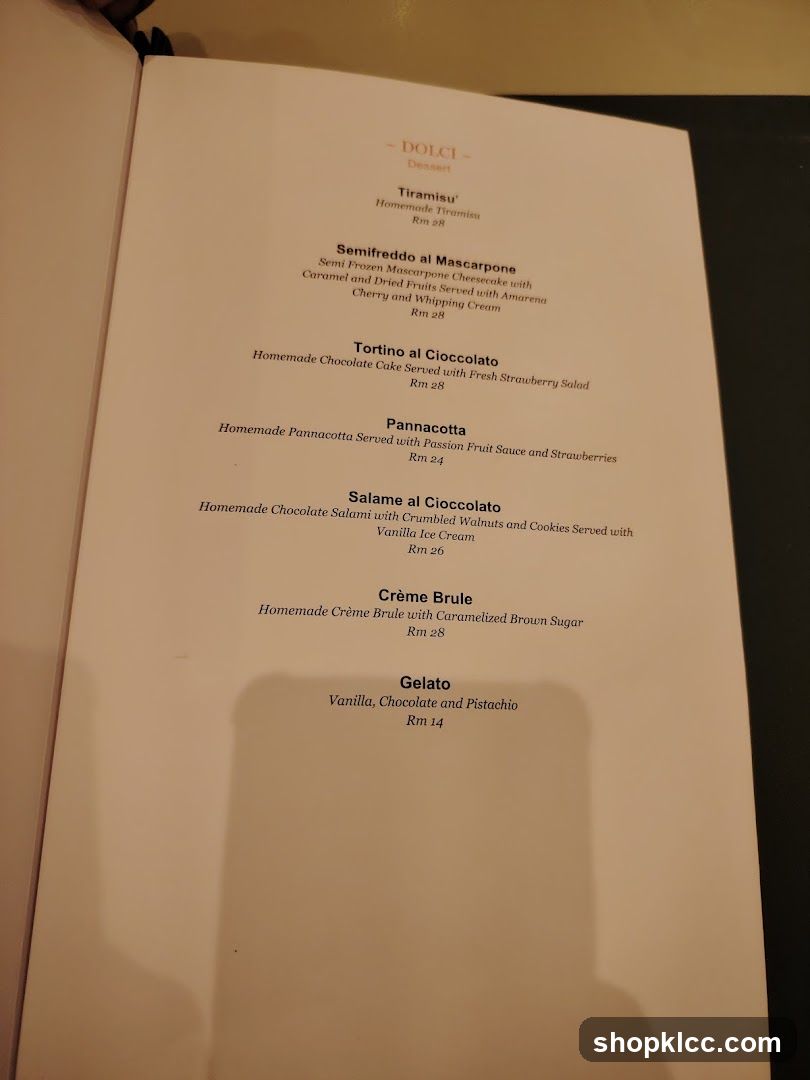 Dolci Dessert