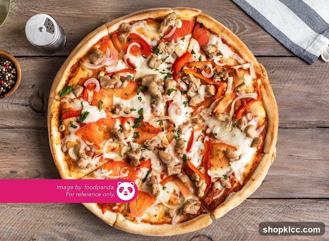 Pizza with toppings