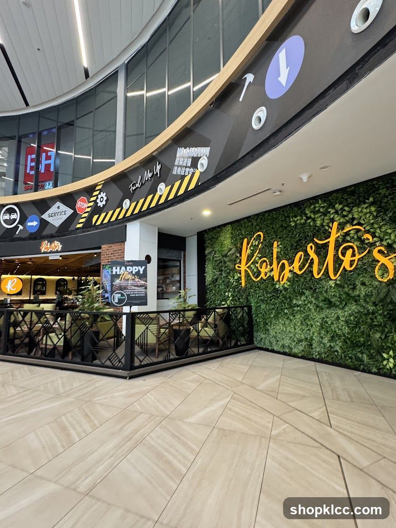 Restaurant Exterior with Green Wall