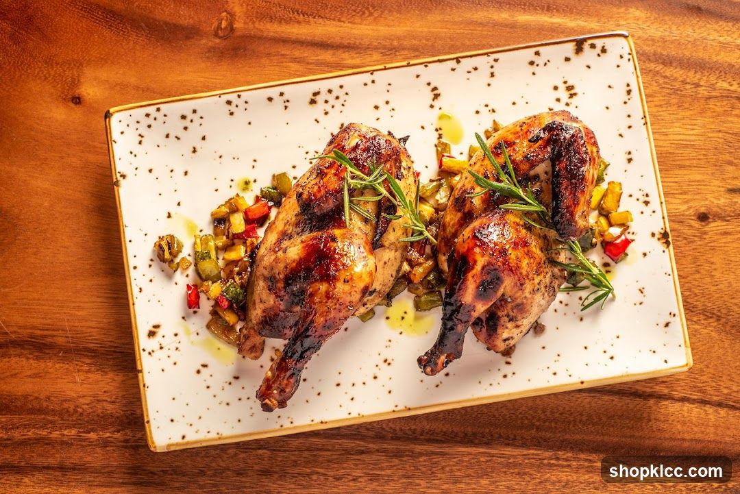 Roasted Quail with Vegetables