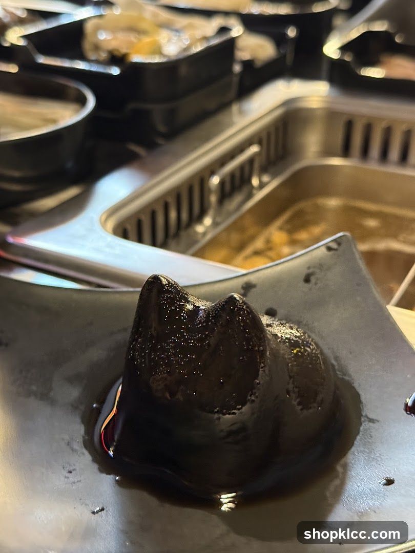 Black Cat Shaped Dessert