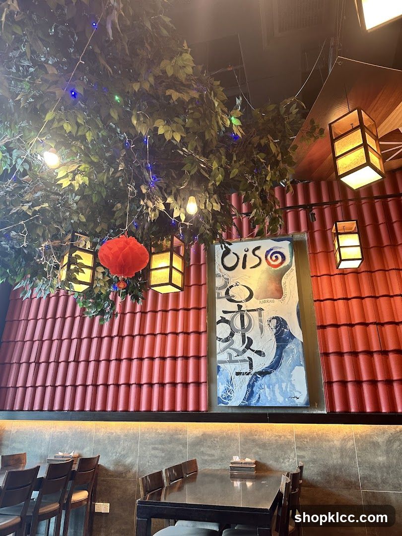 Restaurant Interior with Asian Decor