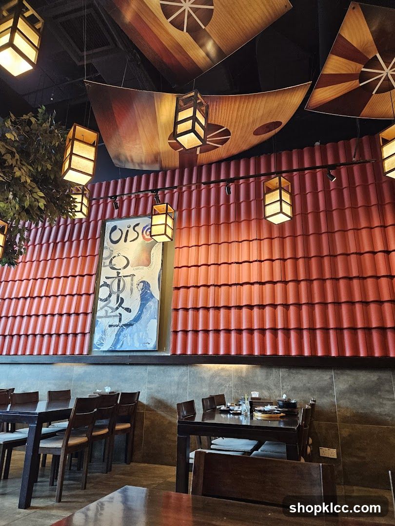 Restaurant Interior with Asian-Inspired Decor