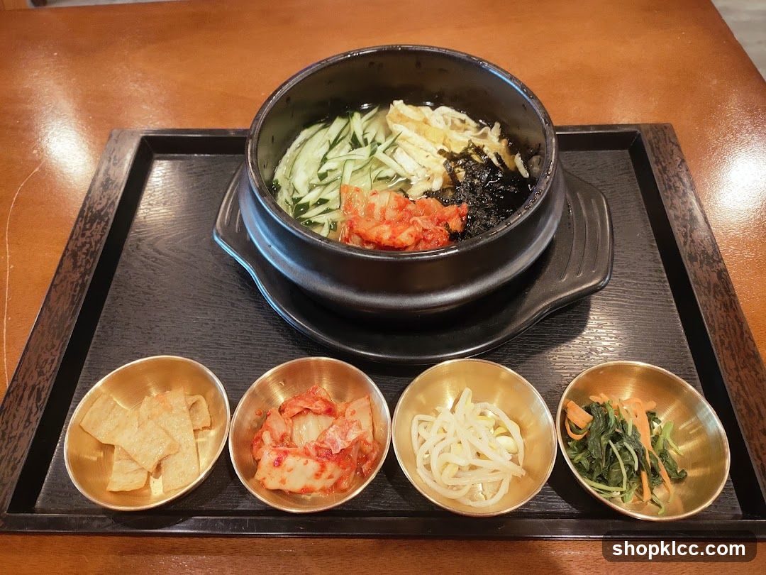 Korean Cold Noodles with Side Dishes