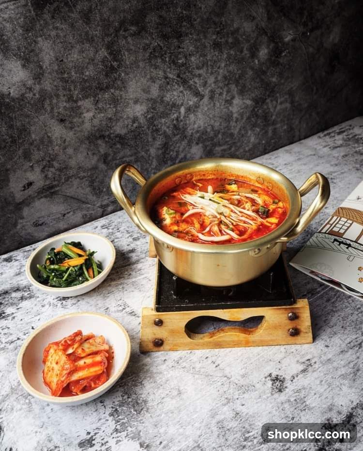 Korean Stew with Side Dishes
