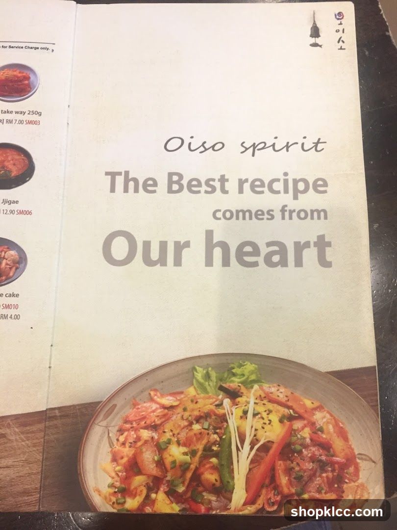 Oiso spirit The Best recipe comes from Our heart