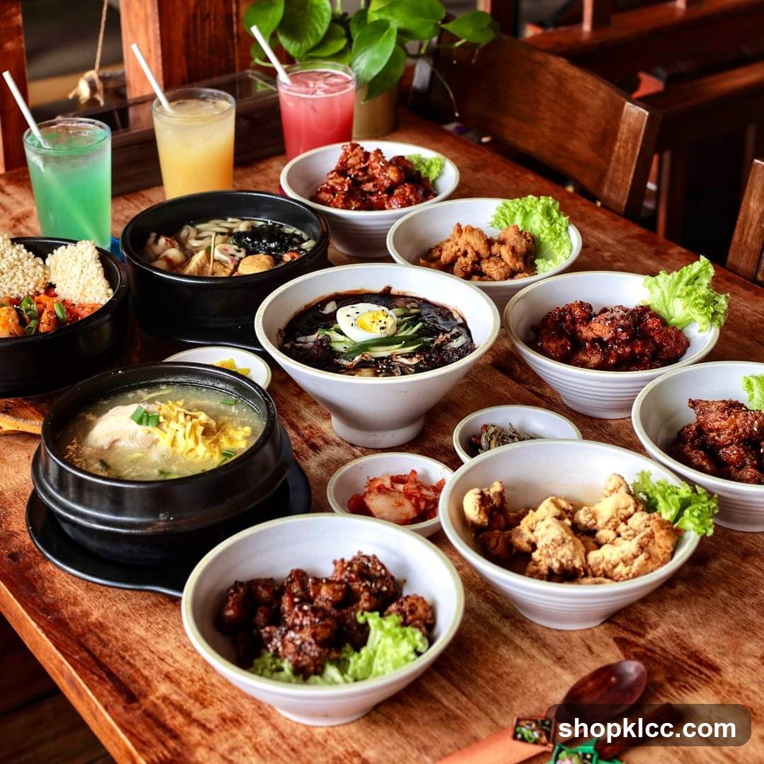 Korean Food Spread