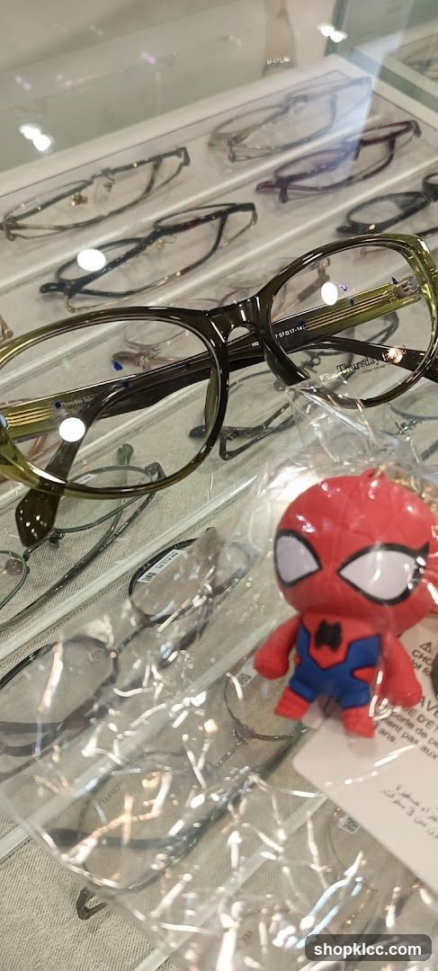 Eyeglasses and Spiderman Keychain