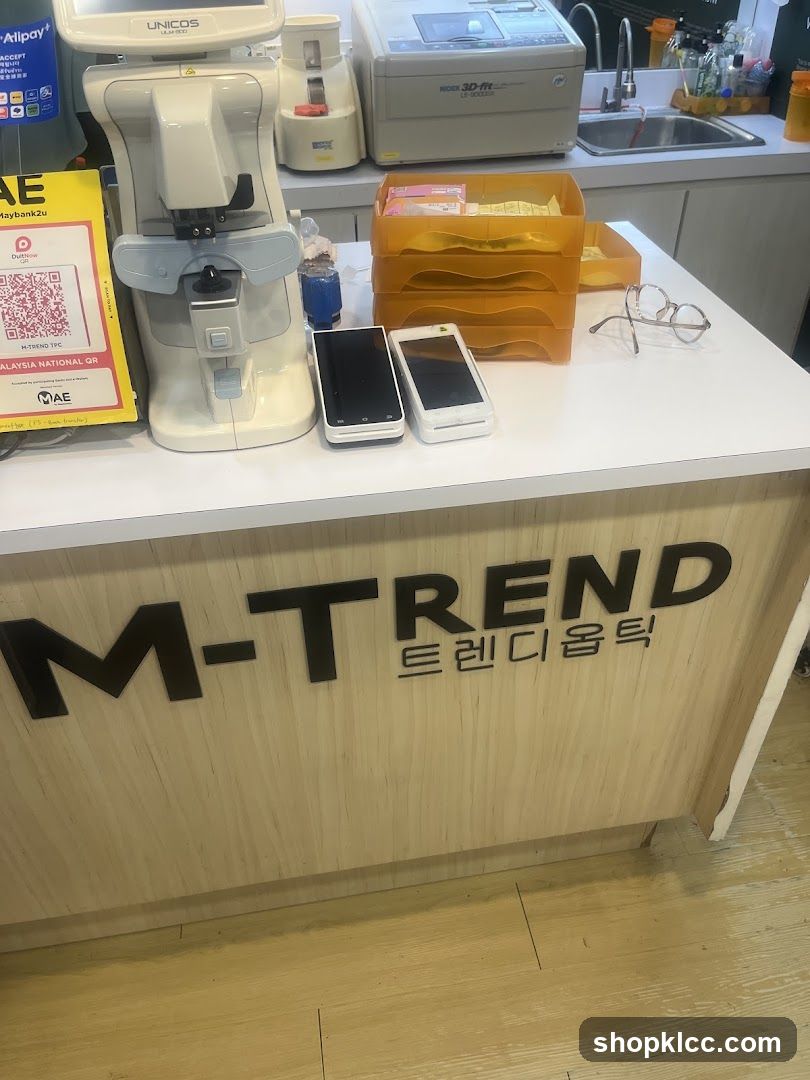 Optometry Equipment and Payment Terminals