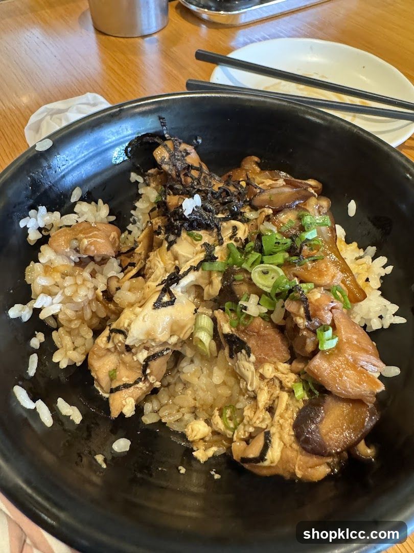 Chicken and Mushroom Rice Bowl
