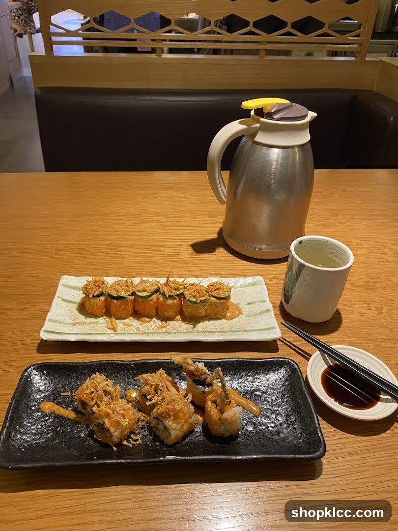 Sushi Platter and Tea