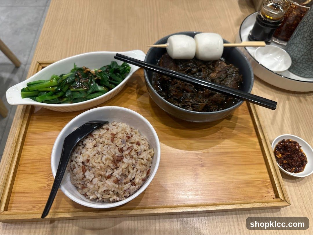 Meal with Rice and Vegetables