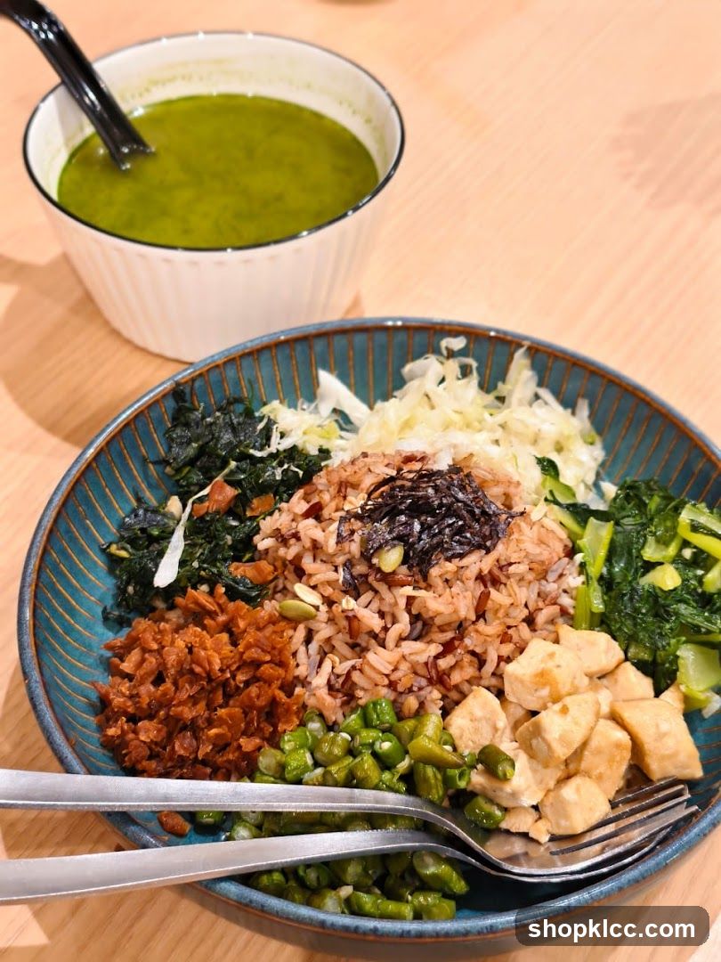 Healthy Rice Bowl with Soup