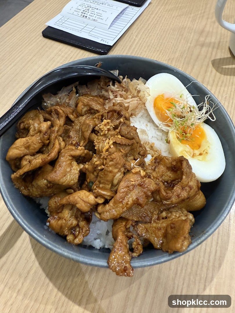 Pork Rice Bowl with Egg