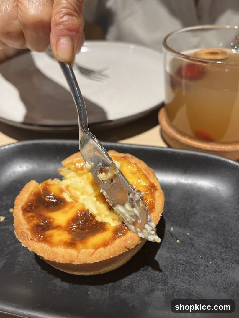 Egg Tart with Drink