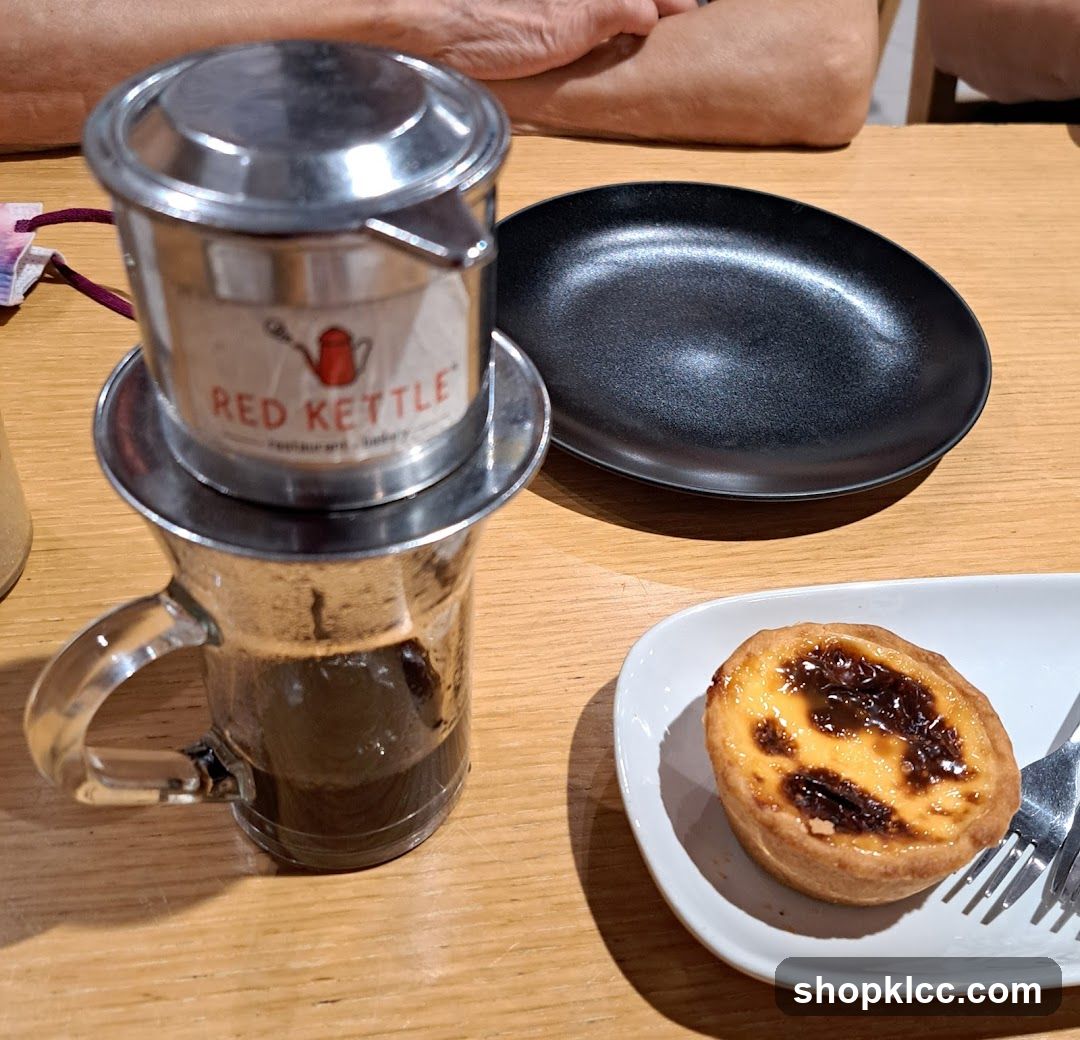 Vietnamese Coffee and Egg Tart