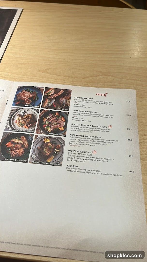 Meat Menu
