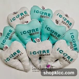 Tooth-shaped pillows