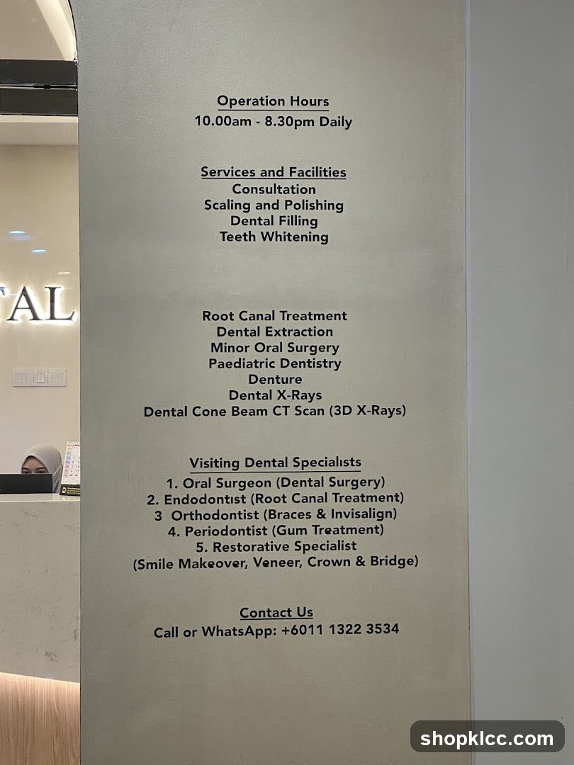 Dental Services Information