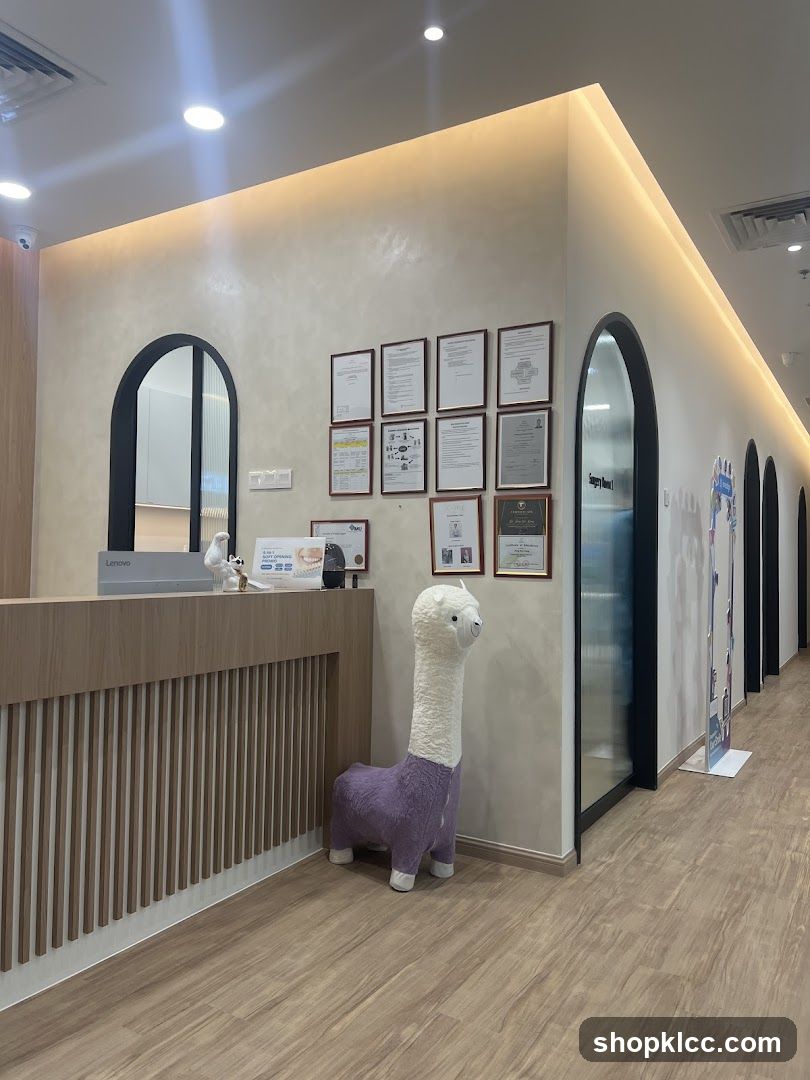 Reception Area with Alpaca Toy