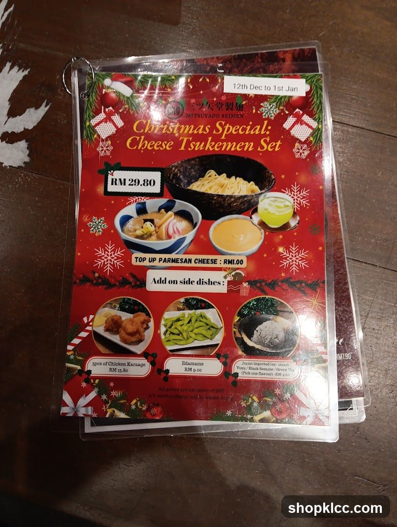 Christmas Special: Cheese Tsukemen Set