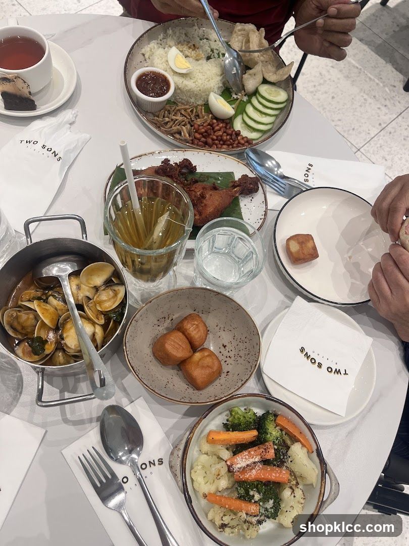 Table with various dishes