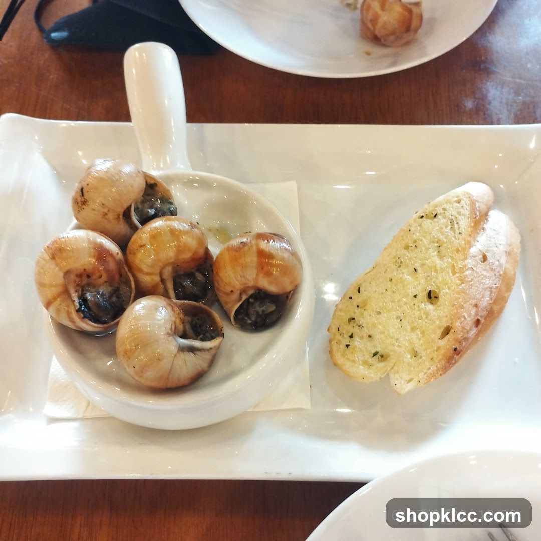 Escargots with Garlic Bread