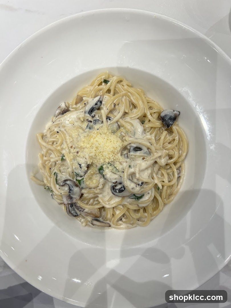 Mushroom Cream Pasta