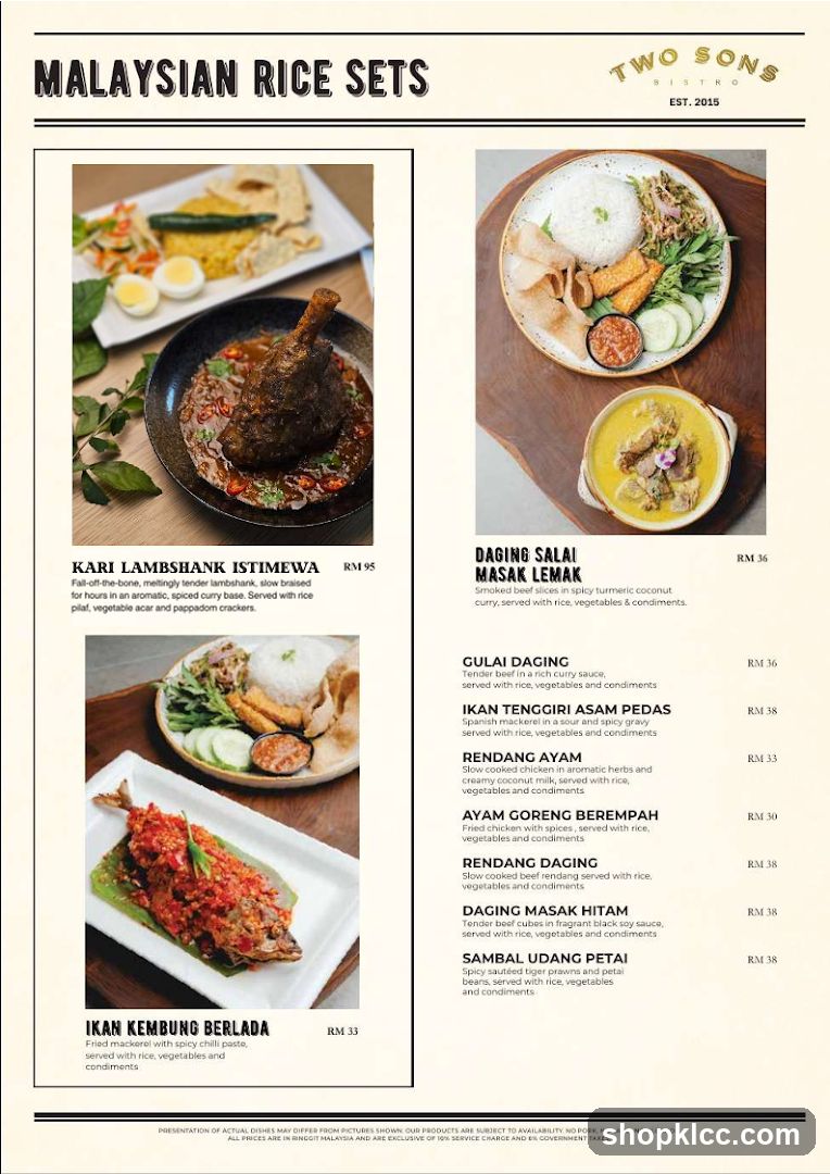MALAYSIAN RICE SETS