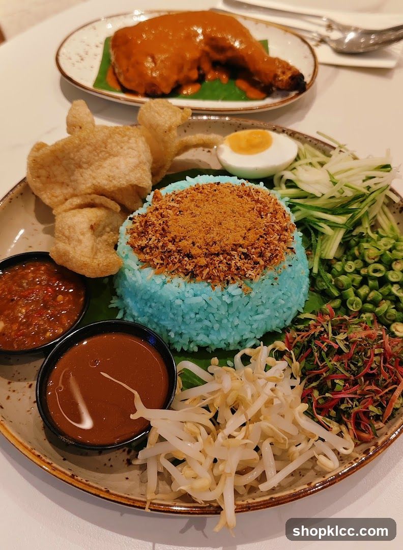 Nasi Kerabu with Chicken