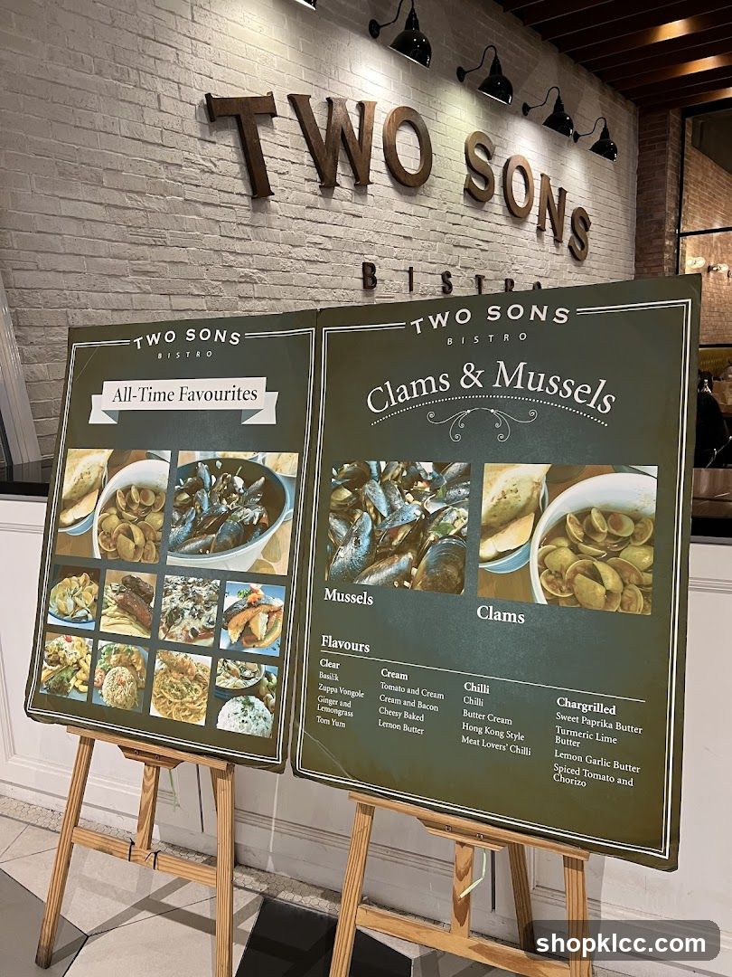 Two Sons Bistro Menu