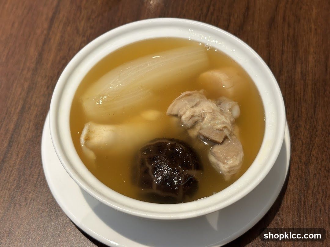 Pork Rib Soup with Winter Melon and Mushroom