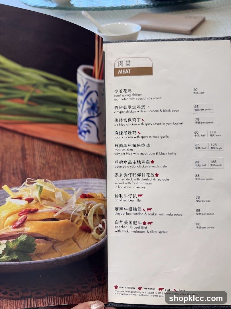 Meat Menu