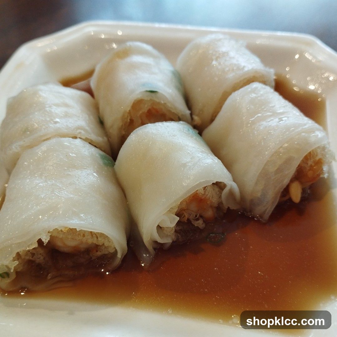 Shrimp Rice Noodle Rolls