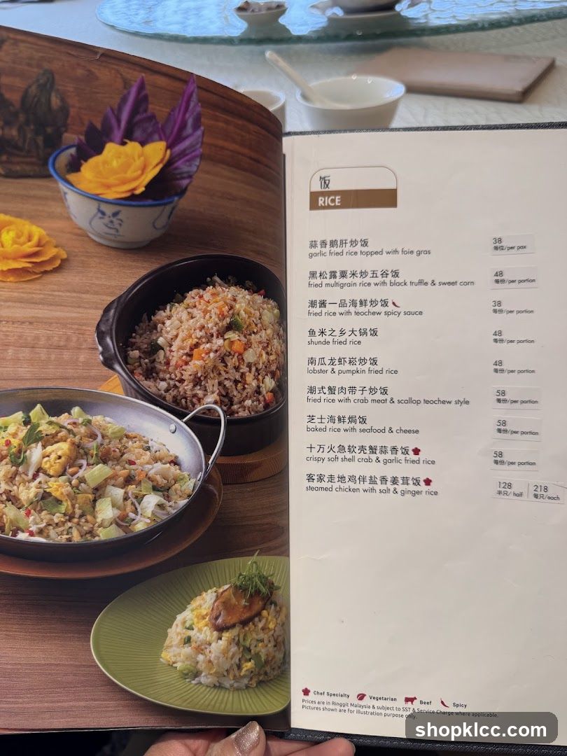 Rice Menu