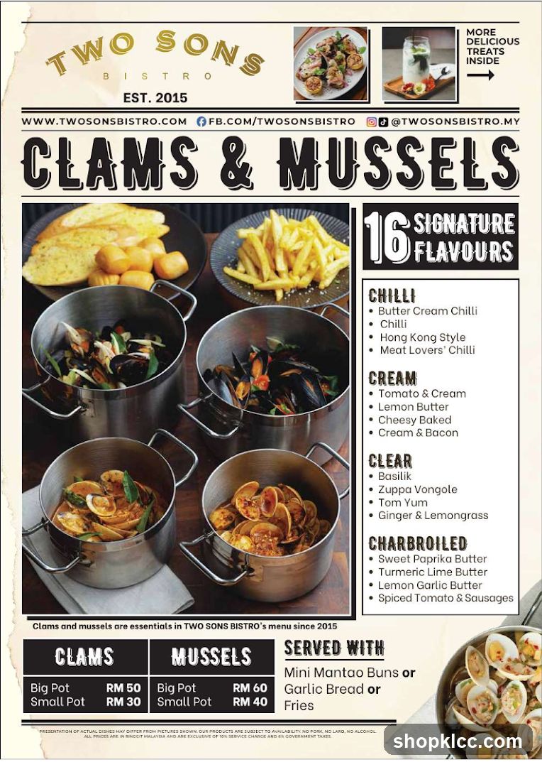 Two Sons Bistro Clams & Mussels
