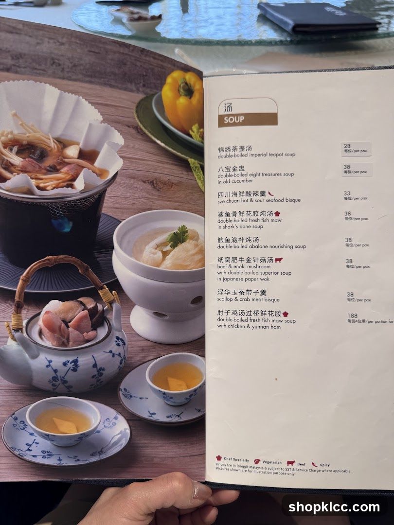 Soup Menu