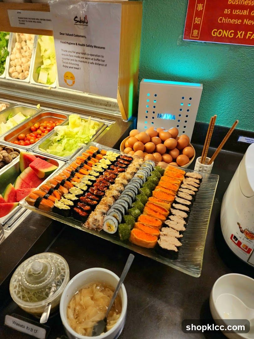 Sushi Buffet Display