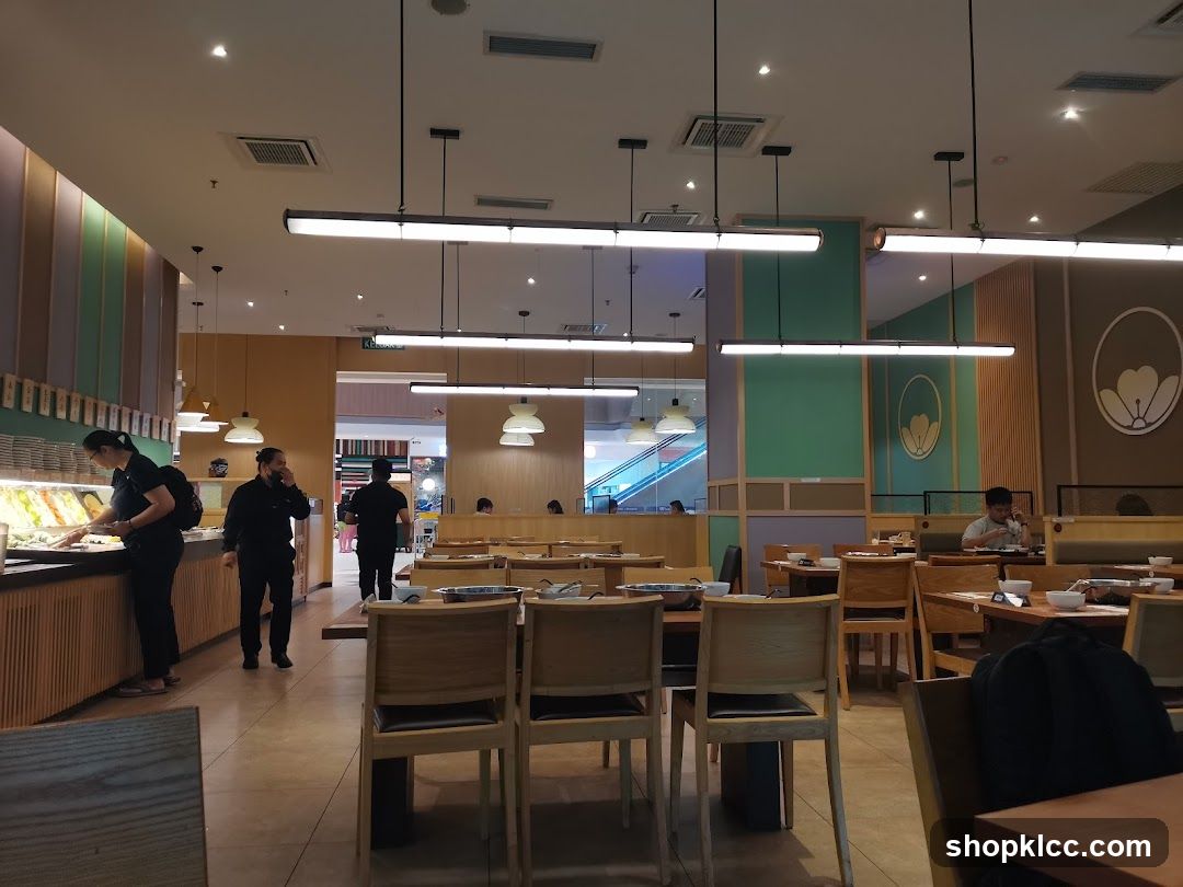 Restaurant Interior with Buffet
