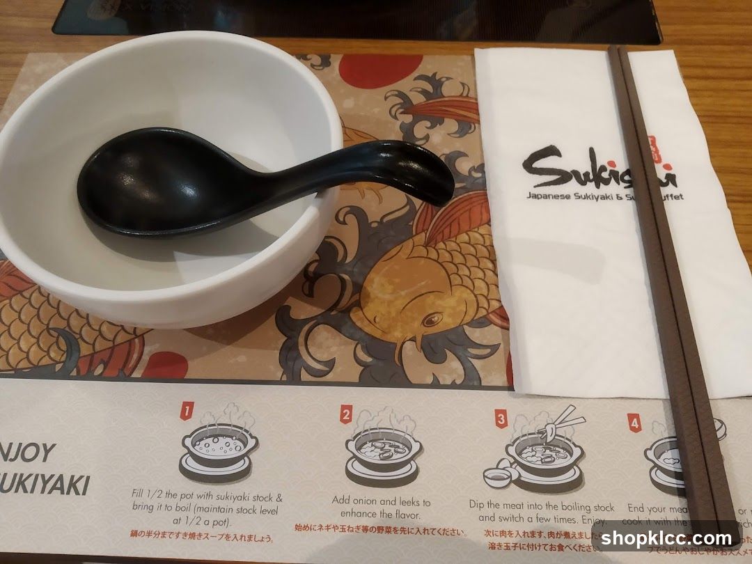 Sukiyaki Dining Setup